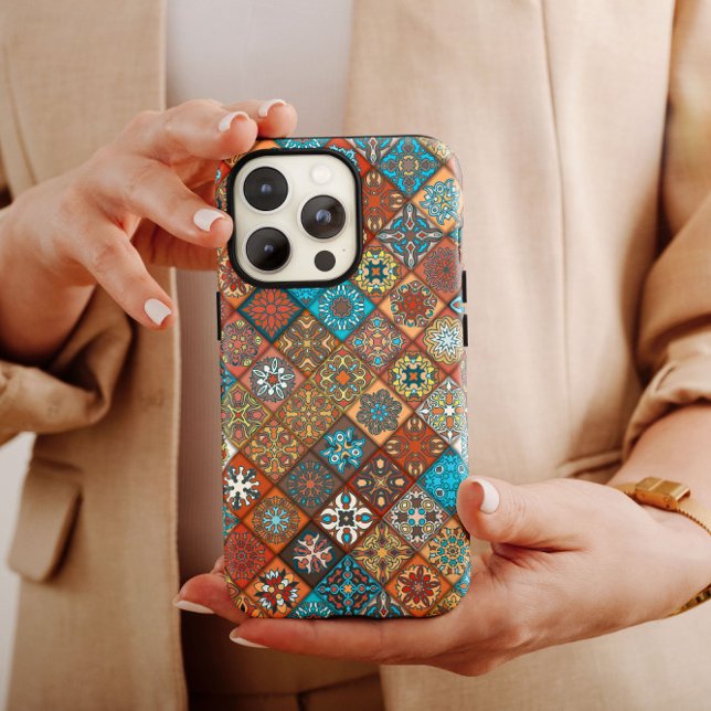 Orange Mandala Ethnic | iPhone 14 Case-Mate Case-Mate iPhone Case (Creator Uploaded)