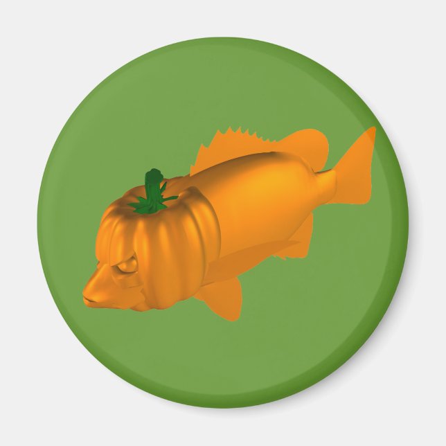 Orange Mangrove Jack Magnet (Front)