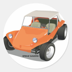 Orange Manx Only Classic Round Sticker