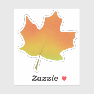 Orange maple leaf