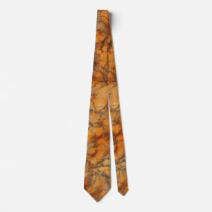 Orange marble background tie