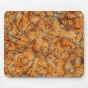 Orange marble mouse pad