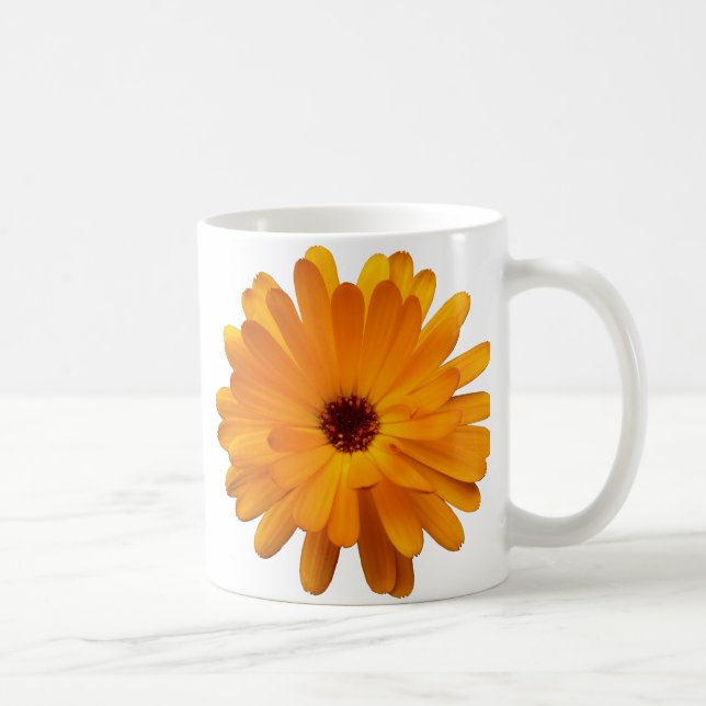 Orange Marigold Coffee Mug (Right)