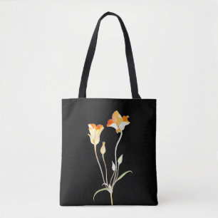 Orange Mariposa Tulip Tote Bag
