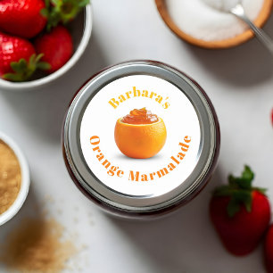 Orange Marmalade Classic Round Sticker