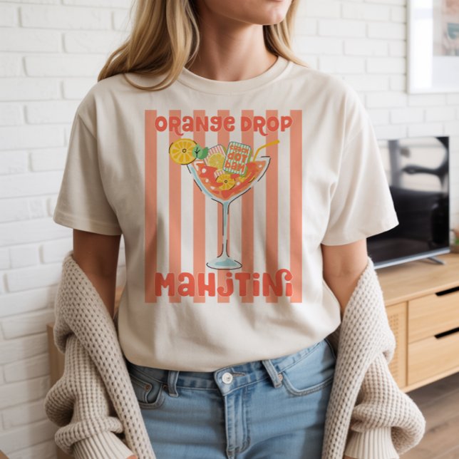 Orange Martini Mahjong T-Shirt (Creator Uploaded)