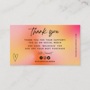 Orange Media Insert Business Card