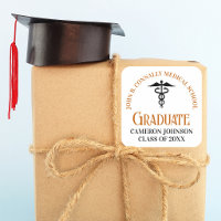Orange Medical School Graduation Party Custom