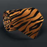 Orange  Metallic Tiger Stripes Fur Tie<br><div class="desc">This design was created through digital art. It may be personalized by clicking the customize button and changing the color, adding a name, initials or your favorite words. Contact me at colorflowcreations@gmail.com if you with to have this design on another product. Purchase my original abstract acrylic painting for sale at...</div>