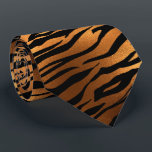 Orange  Metallic Tiger Stripes Fur Tie<br><div class="desc">This design was created through digital art. It may be personalized by clicking the customize button and changing the color, adding a name, initials or your favorite words. Contact me at colorflowcreations@gmail.com if you with to have this design on another product. Purchase my original abstract acrylic painting for sale at...</div>