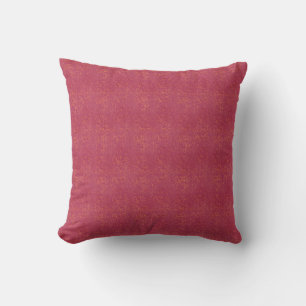 Orange Micro Dots on Grunge Red Outdoor Cushion