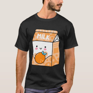 Orange Milk Shake Kawaii Japanese Anime Fan T-Shirt