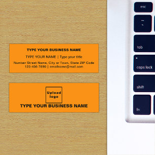 Orange Mini Business Card
