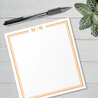 Orange Minimalist Monogram