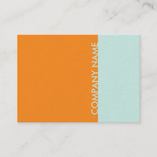 Orange Mint Modern Business Card