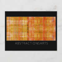Orange Modern Art Postcard