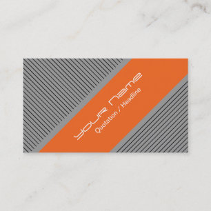 Orange Modern Business Card