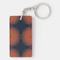 Orange, modern geometric flower abstraction