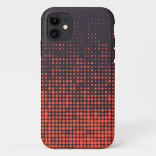 Orange, modern, urban halftone dots pattern design Case-Mate iPhone case