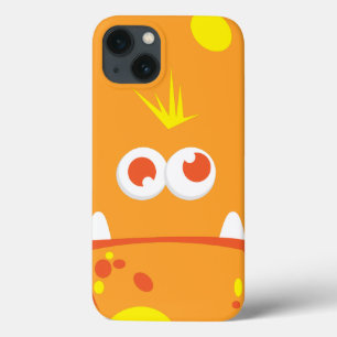 Orange Monster Face iPad Case