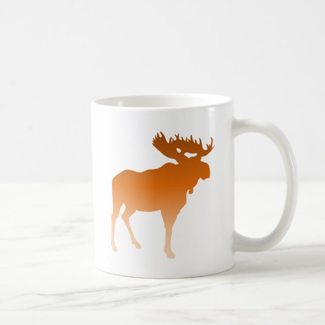 Orange Moose Coffee Mug (Right)