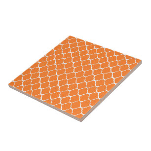 Orange Moroccan Style Tile