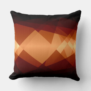 Orange Mosaic Steel Metal Cushion