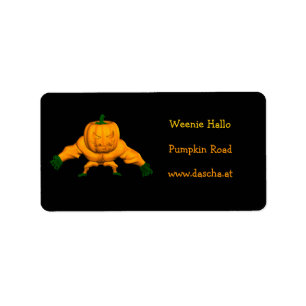 Orange Muscleman Label