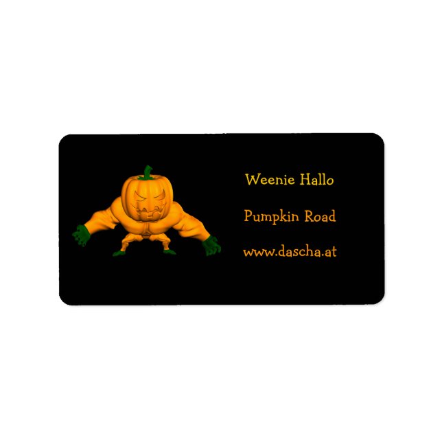 Orange Muscleman Label (Front)