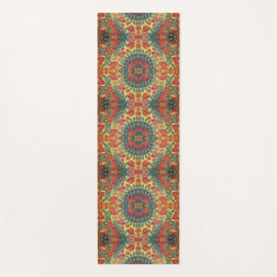 orange mushrooms yoga mat
