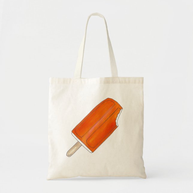 Orange n' Cream Creamsicle Popsicle Tote Bag (Front)