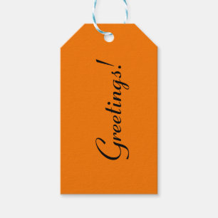 Orange no.1, Orange Gift Tag
