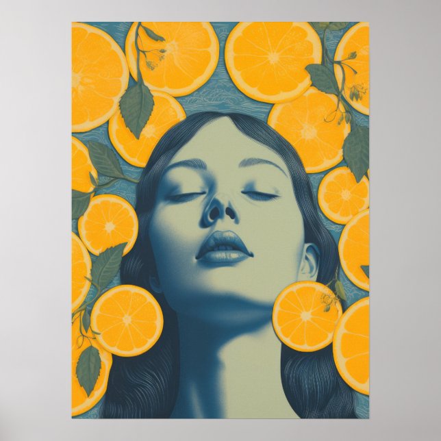 Orange Oasis: A Celebration of Vitality Poster (Front)