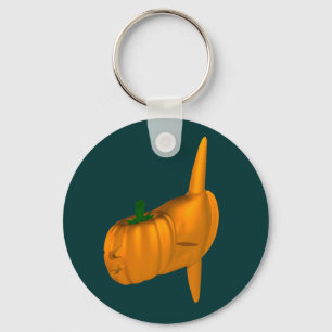 Orange Ocean Sunfish Key Ring