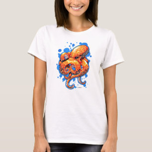 orange octopus - T-Shirt