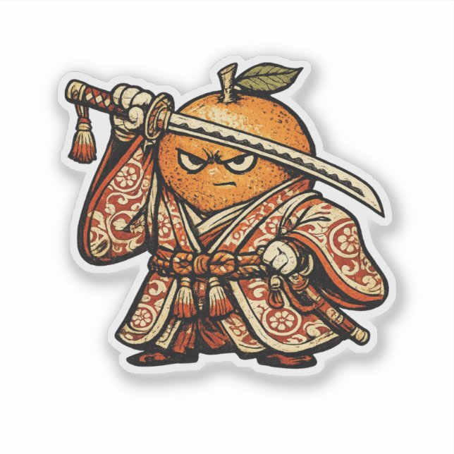 Orange Officer — Funny Fruit High-Rank Samurai  (Front)
