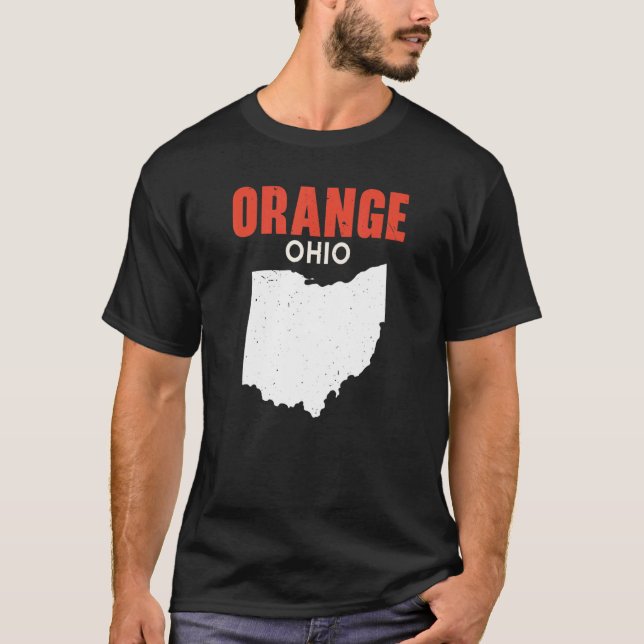Orange Ohio USA State America Travel Ohioan T-Shirt (Front)