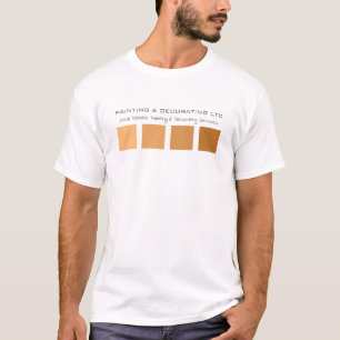 Orange Ombre Squares, Painter & Decorator Advert T-Shirt