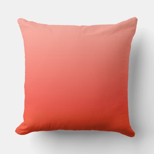 Orange, orange colourful gradient cushion (Front)