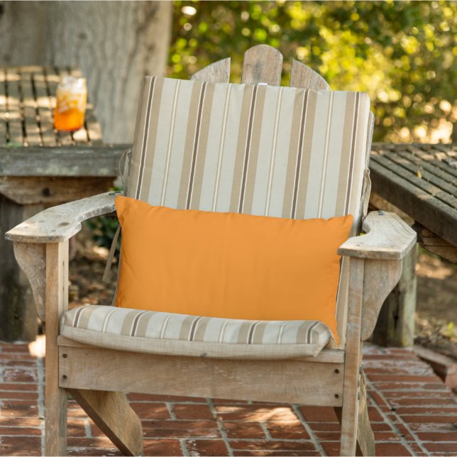 Orange Outdoor Lumbar Pillow (Chair)