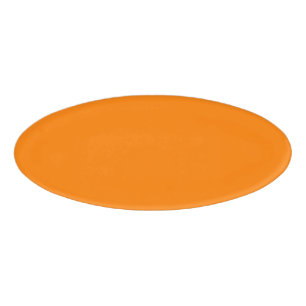 Orange Oval Name Tag