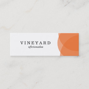 Orange Overlap Mini Business Card