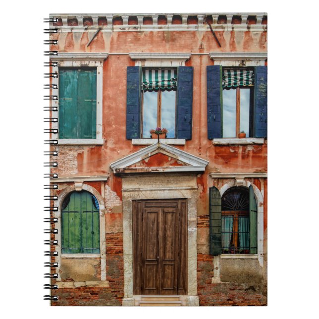ORANGE PAINTED BUILDING FACADE NOTEBOOK (Front)