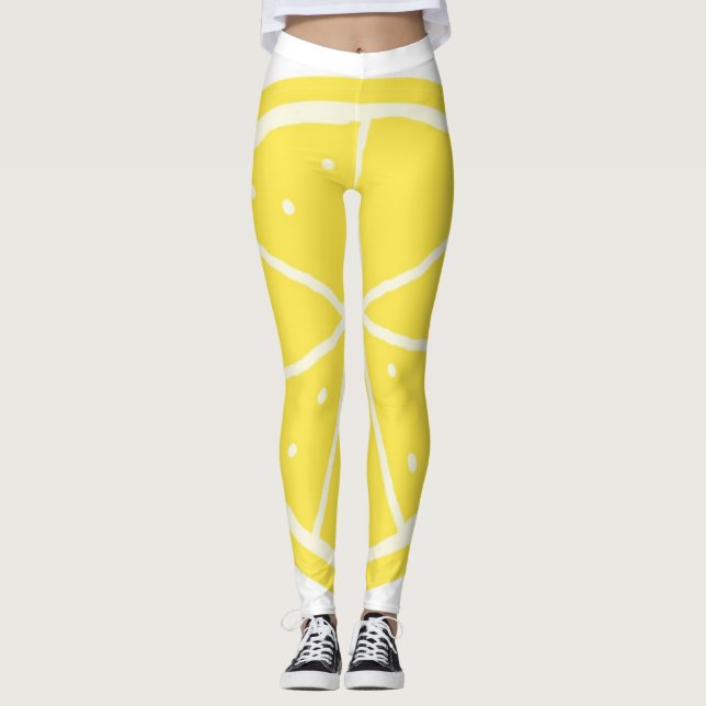 orange painting art leggings (Front)