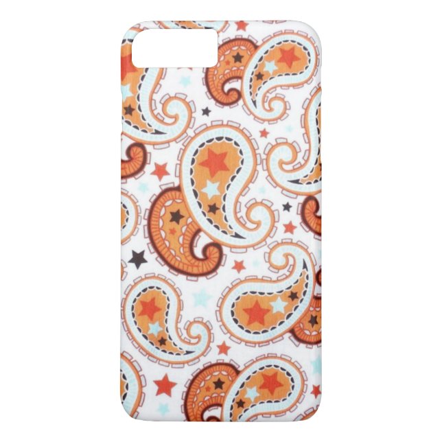 Orange Paisley Phone Case (Back)
