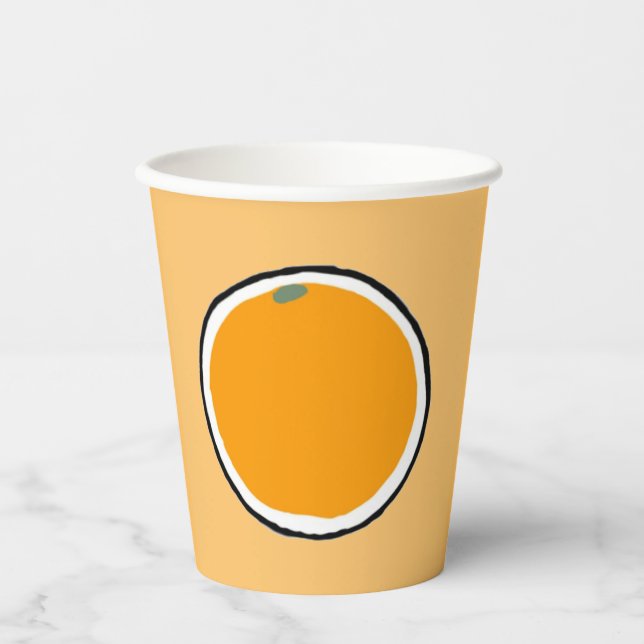 Orange Paper Cup (Front)