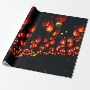 ORANGE PAPER LANTERNS DURING NIGHT TIME