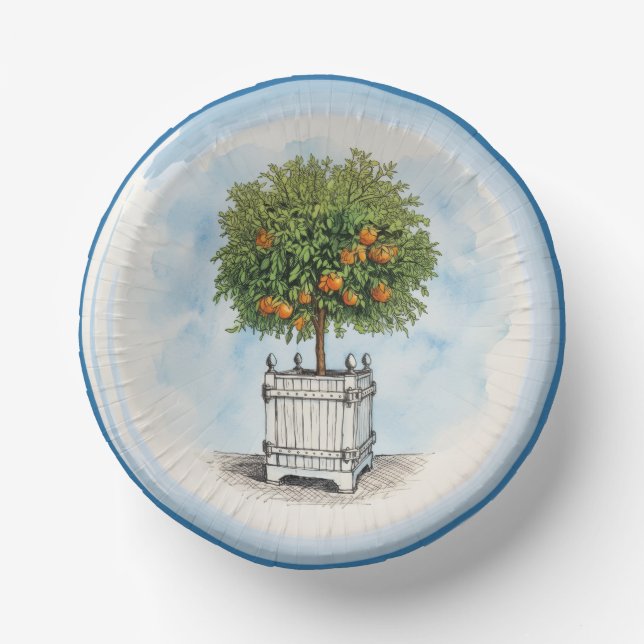 ORANGE PAPER PLATE (Front)