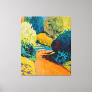 Orange Path Canvas Print