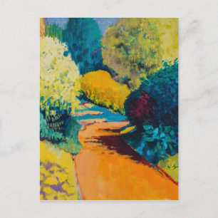 Orange Path Postcard